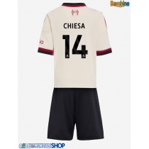 Maglie da calcio Liverpool Federico Chiesa #14 Seconda Maglia Bambino 2025-26 Manica Corta (+ Pantaloni corti)
